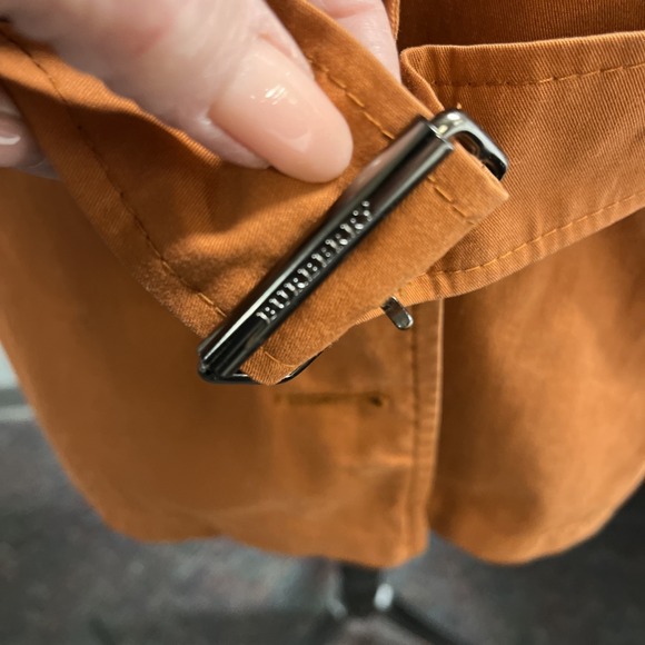 Burberry Josi Trench Coat Orange Nova Check Womens 4 Classic Preppy Old Money - Picture 8 of 16